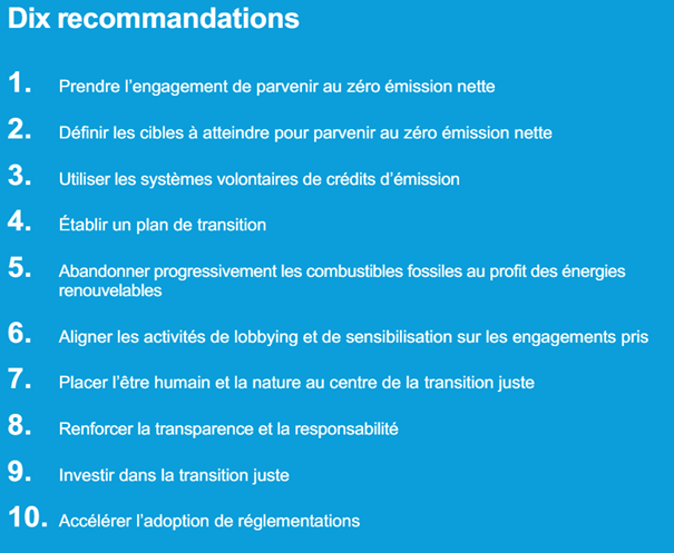 10 recommandations