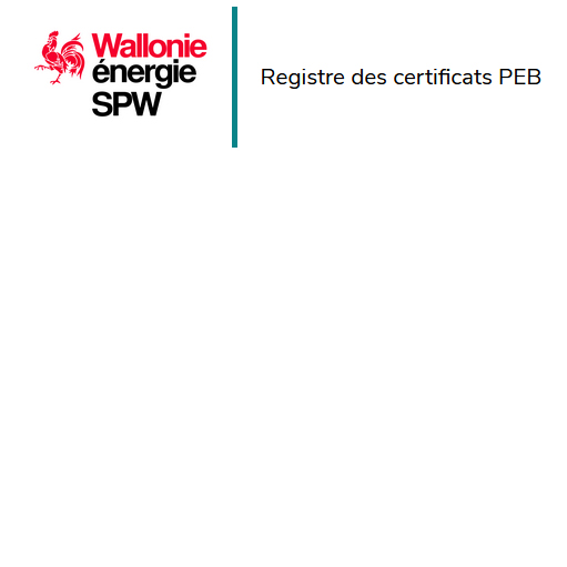 Registre des certificats PEB