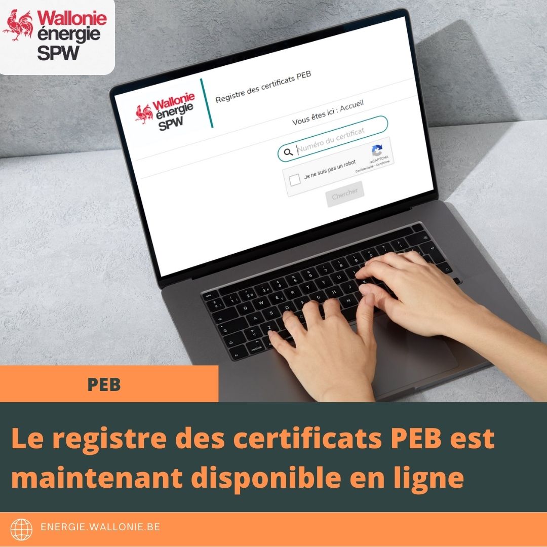 Registre des certificats PEB