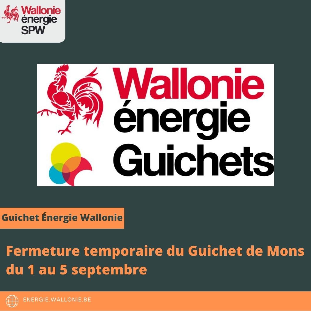 Le Guichet Énergie Wallonie de Mons déménage