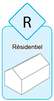 R : Résidentiel